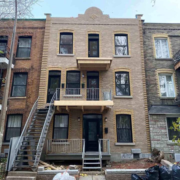 Travaux de façade résidentielle Montréal